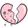 Емодзі Menhera-chan. Emoji  💔