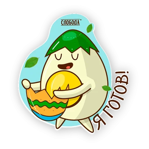 Telegram Sticker «Пасхальные яйца» ☺️