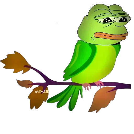 Easter Pepe sticker 🦜