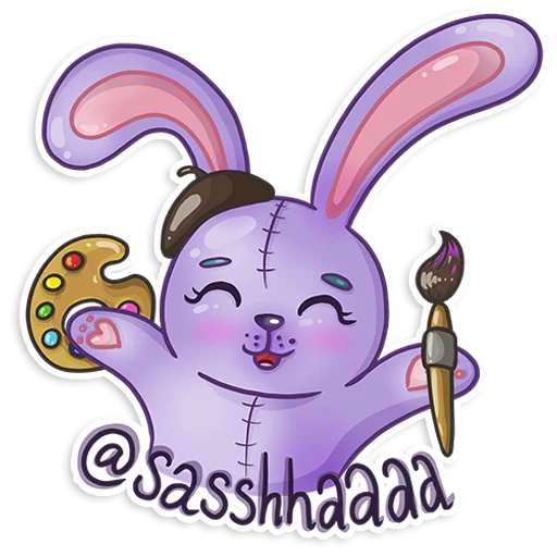 Easter Rabbit Toy sticker ☺️