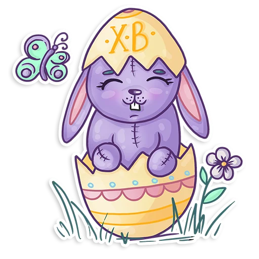 Easter Rabbit Toy sticker 🎈