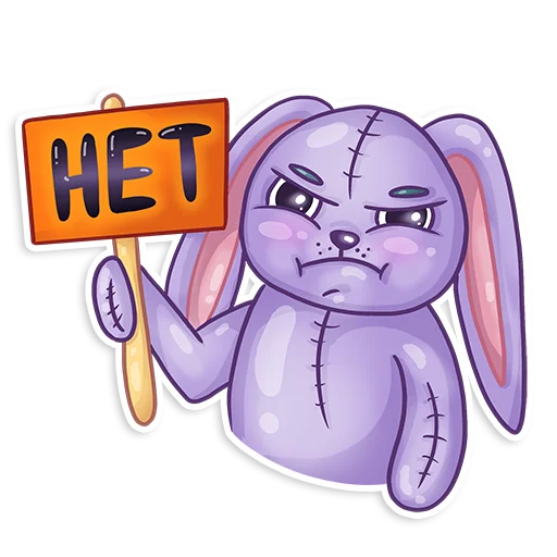 Easter Rabbit Toy sticker 😡