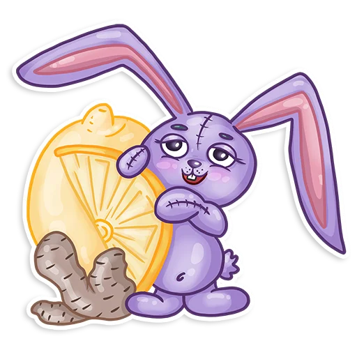 Telegram Sticker «Easter Rabbit Toy» 🎨