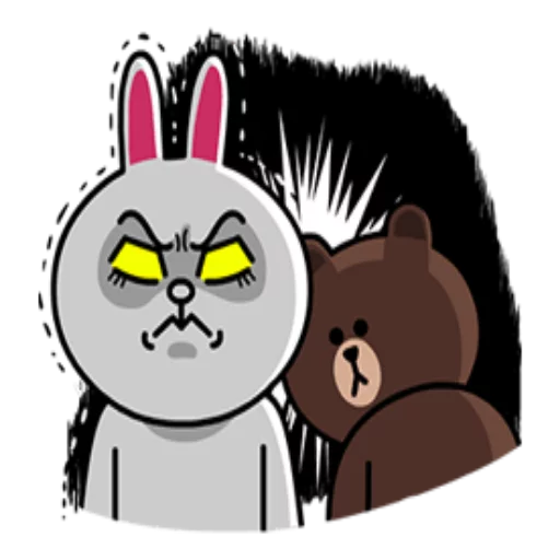 Edition Mad Angry Line sticker 😠