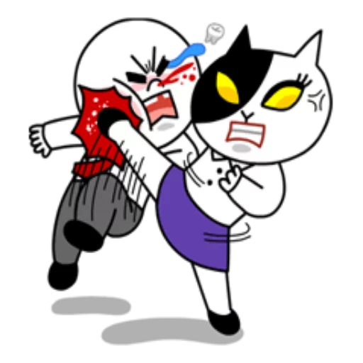 Edition Mad Angry Line stiker 😡