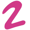 Розовый шрифт emoji 2⃣