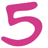 Розовый шрифт emoji 5⃣