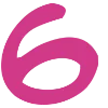 Telegram emojisi «Розовый шрифт» 6⃣