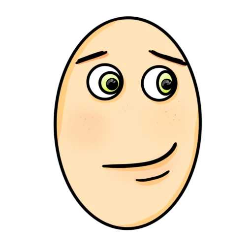 Telegram Sticker «Яйцо-крыльцо» 😏