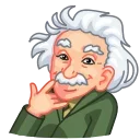 Telegram emoji Einstein