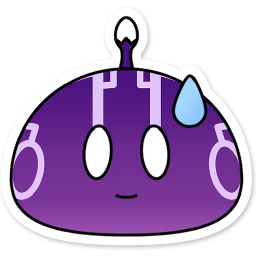 Электро слайм Genshin Impact emoji 😅