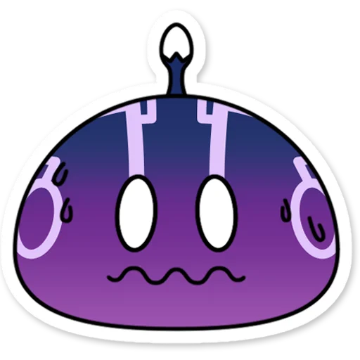 Электро слайм Genshin Impact emoji 😨