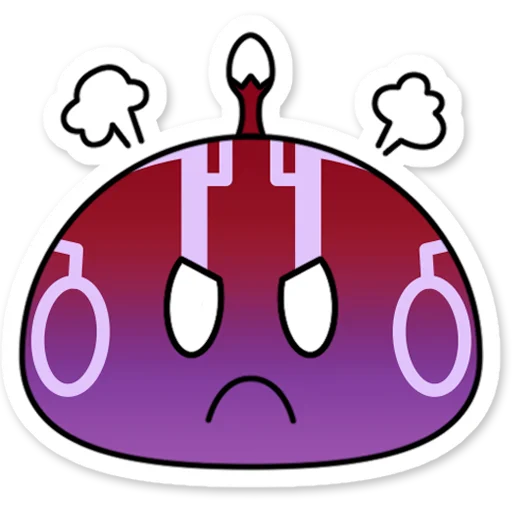 Электро слайм Genshin Impact emoji 😡
