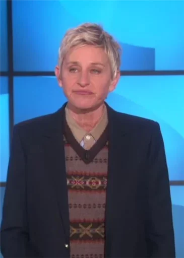Ellen_Degeneres emoji 🤨