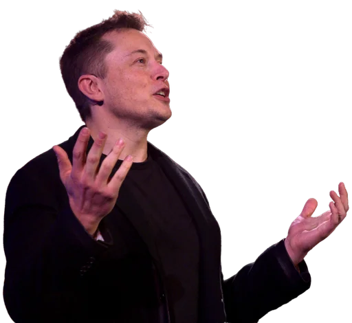 Емодзі Elon Musk / Илон Маск 👐