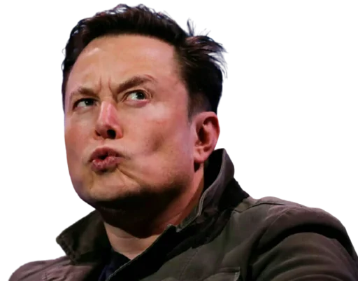 Стикер Telegram «Elon Musk » 🤨