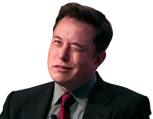 Telegram Sticker «Elon Musk» 😉
