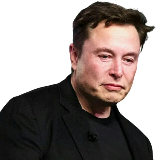 Стікер Telegram «Elon Musk » 😔