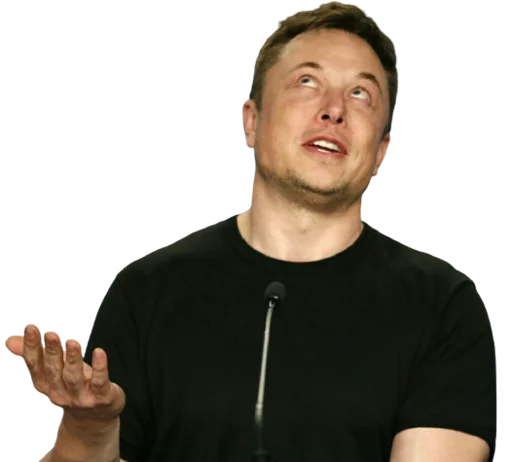 Telegram Sticker «Elon Musk » 🙄