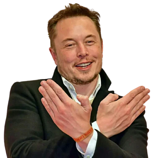Стикер Elon Musk  🙅‍♂