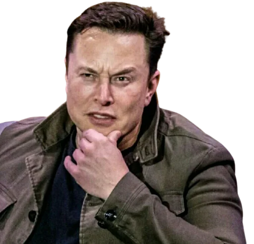 Telegram Sticker «Elon Musk» 🤔