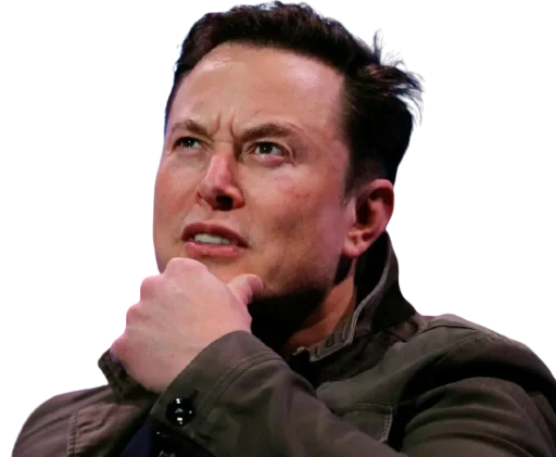 Стикер Elon Musk  🤔