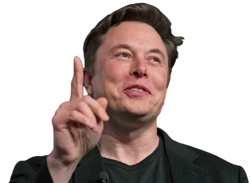Стікер Telegram «Elon Musk » ☝️