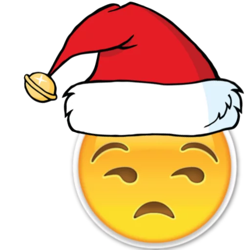 Стікер Emoji Christmas 🎄 ~ 😒