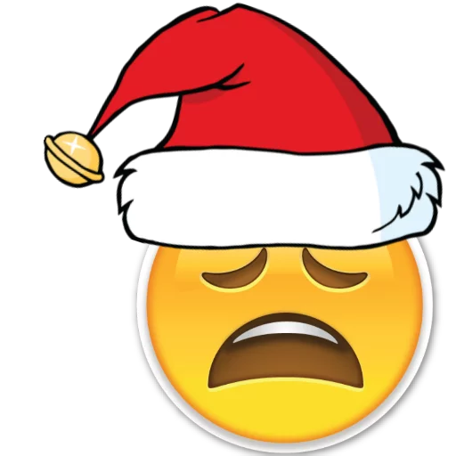 Стікер Emoji Christmas 🎄 ~ 😩