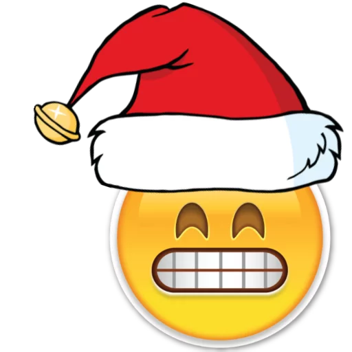 Стікер Emoji Christmas 🎄 ~ 😁
