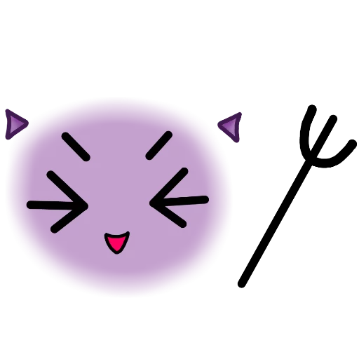 Telegram stiker «Emoji Desu» 😈