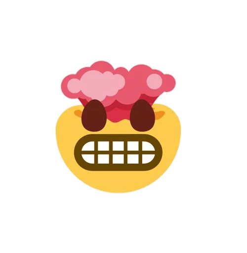Стикер Telegram «Emoji Mashup» 🤯