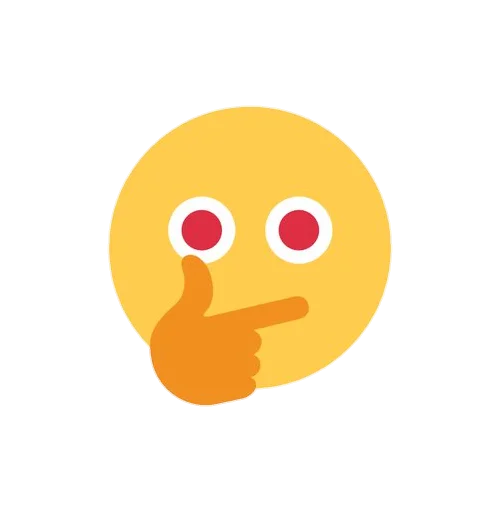 Стикер Telegram «Emoji Mashup» 😳