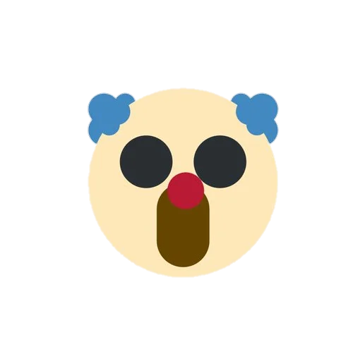 Telegram Sticker «Emoji Mashup » 🤡