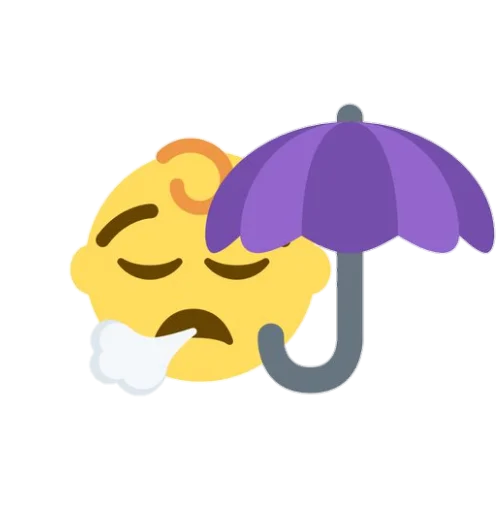 Telegram stiker «Emoji Mashup» ☂