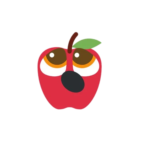 Стикер Telegram «Emoji Mashup» 🍎