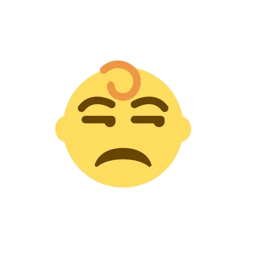 Стикер Telegram «Emoji Mashup» 😒