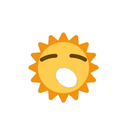Стикер Emoji Mashup 🌞
