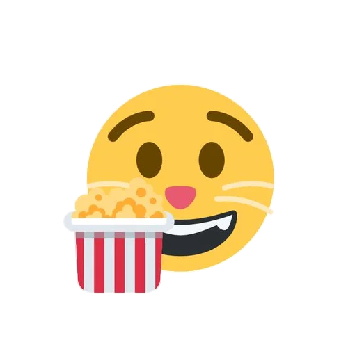 Стикер Telegram «Emoji Mashup» 🍿