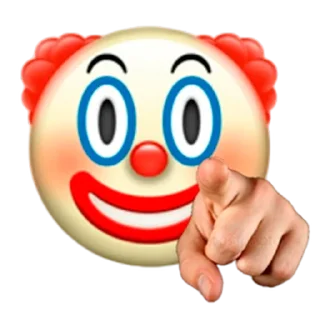 Telegram stiker «Emoji» 🤡