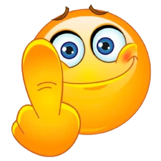 Telegram stiker «Emoji» 🖕