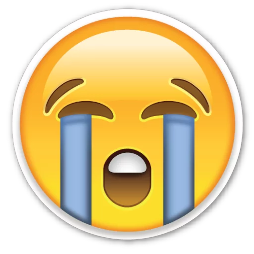 Telegram stiker «Emoji V1.0 By Carlosartugo» 😭