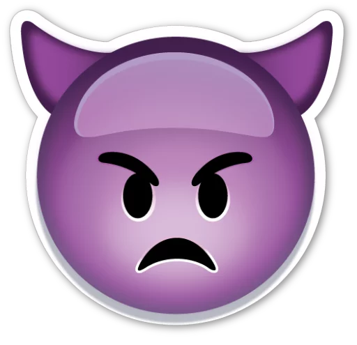 Стікер Telegram «Emoji V1.0 By Carlosartugo» 👿