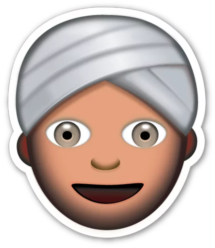 Стікер Emoji V1.0 By Carlosartugo 👳