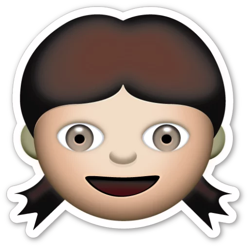 Emoji V1.0 By Carlosartugo stiker 👧