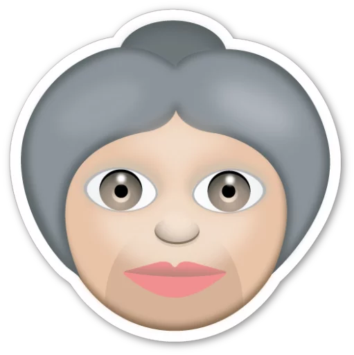 Emoji V1.0 By Carlosartugo stiker 👵