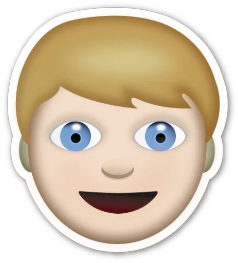 Стікер Telegram «Emoji V1.0 By Carlosartugo» 👱