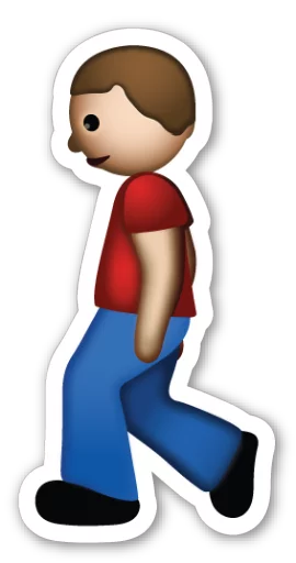 Telegram stiker «Emoji V1.2 By Carlosartugo» 🚶