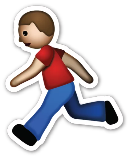 Стикер Telegram «Emoji V1.2 By Carlosartugo» 🏃