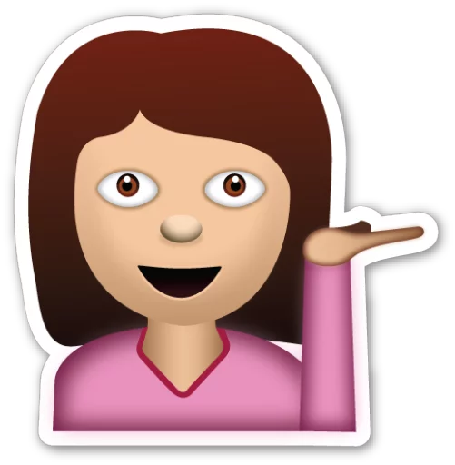 Стикер Telegram «Emoji V1.2 By Carlosartugo» 💁